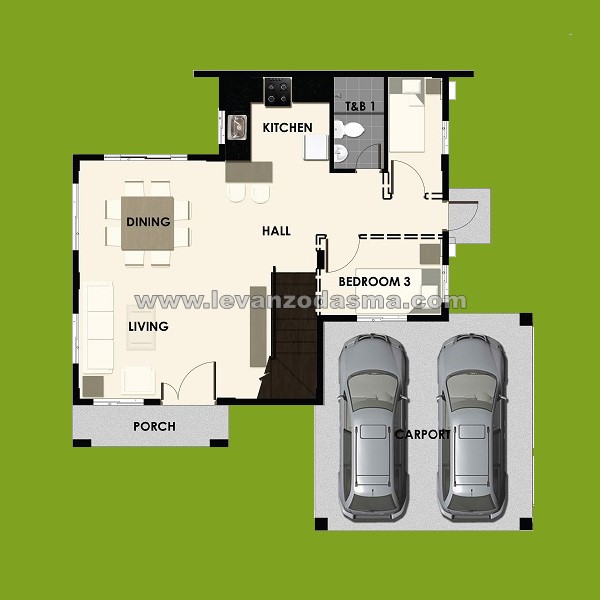 Levanzo Designer 166 House Model 1F Floorplan